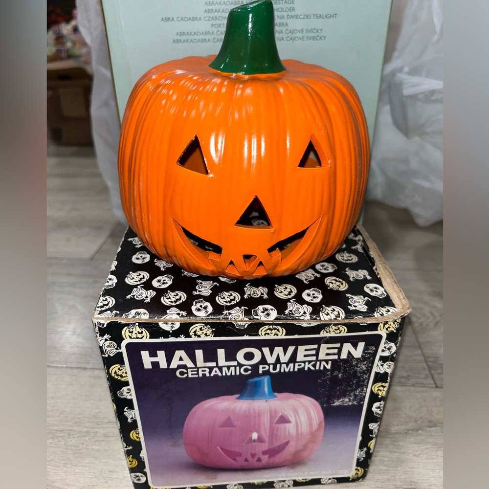 Vintage Ceramic Pumpkin